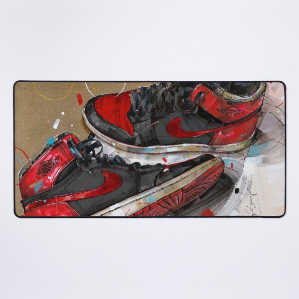 Item preview, Nike 1984 bannd bred sneaker art designed and sold by GalleryKauffeld.