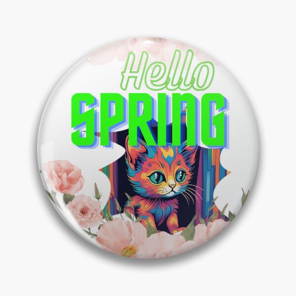 Artikelvorschau, „Hallo Frühling“, sagte die Katze. entworfen und verkauft von Angela95P.