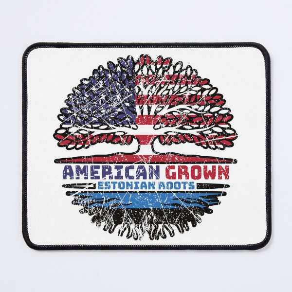Item preview, Estonia Estonian American USA Tree Roots Flag designed and sold by FlagX.