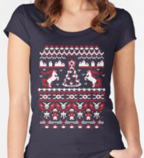 An Ugly Pokemon Christmas Women's Fitted Scoop T-Shirt