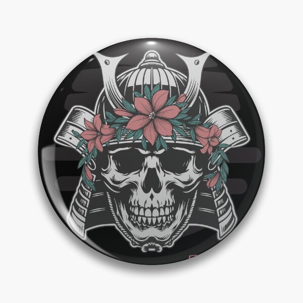 Item preview, Kabuto samurai skull designed and sold by MonochromeEcho.