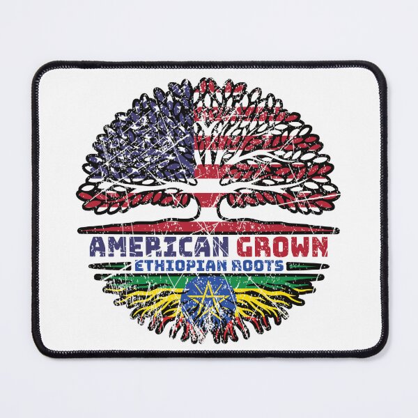Item preview, Ethiopia Ethiopian US American USA United States Tree Roots Flag designed and sold by FlagX.
