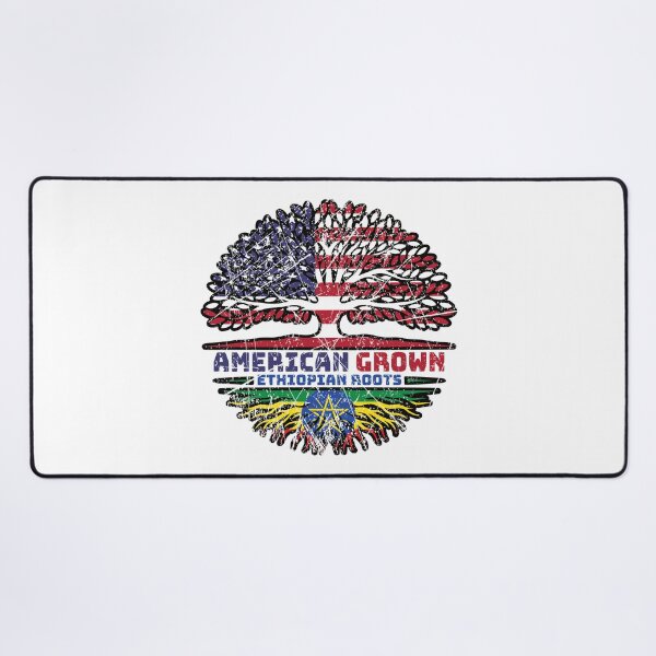 Item preview, Ethiopia Ethiopian US American USA United States Tree Roots Flag designed and sold by FlagX.