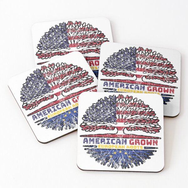 Item preview, European Union EU Europe US American USA United States Tree Roots Flag designed and sold by FlagX.