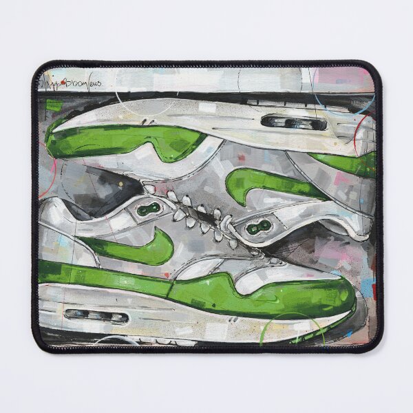 Item preview, AirMax1 patta green sneaker shoebox painting designed and sold by GalleryKauffeld.