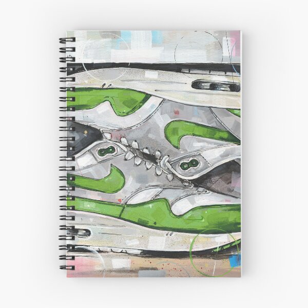 Item preview, AirMax1 patta green sneaker shoebox painting designed and sold by GalleryKauffeld.