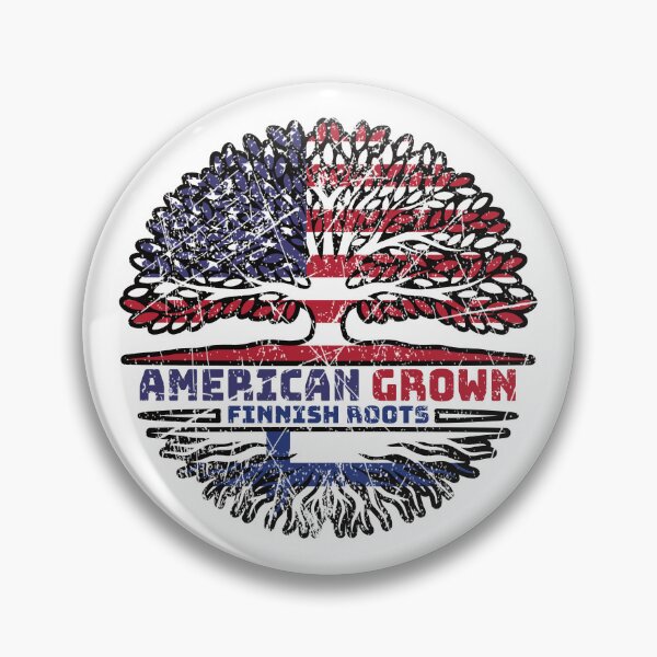 Item preview, Finland Finnish US American USA United States Tree Roots Flag designed and sold by FlagX.