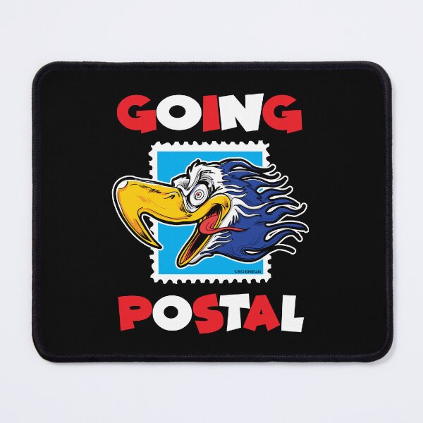 Item preview, Going Postal Crazy Eagle on a Stamp designed and sold by eShirtLabs.