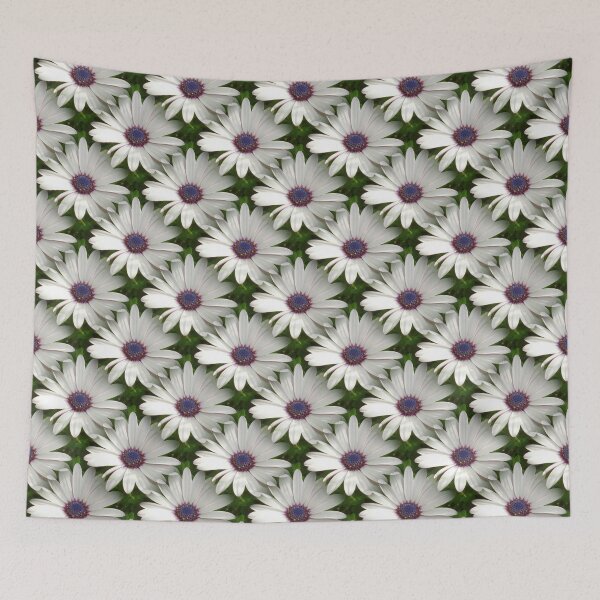 Item preview, Beautiful Osteospermum White Daisy With Purple Center Pattern designed and sold by taiche.
