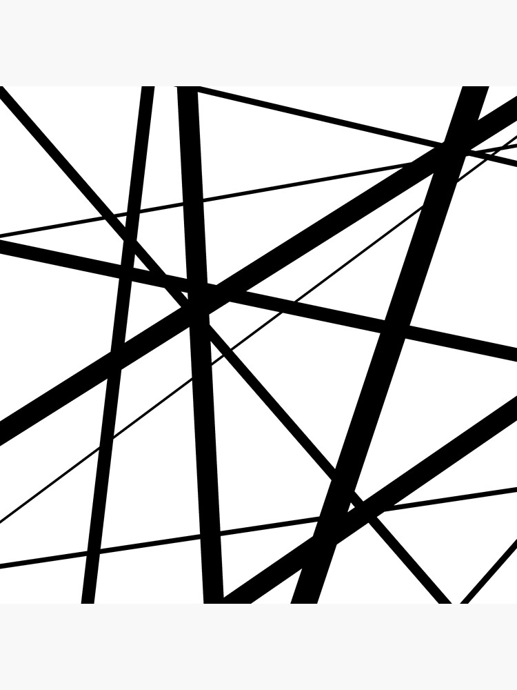 Black and White Geometric Lines by UrbanEpiphany