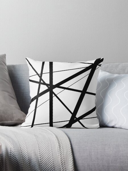 Black And White Pillows Cushions for Sale Redbubble