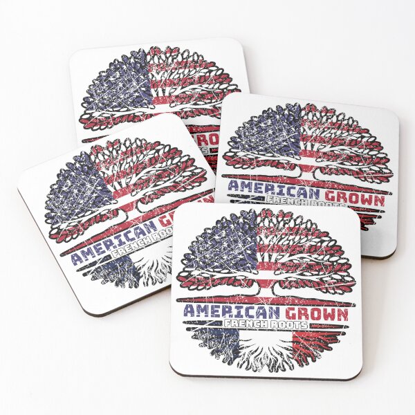 Item preview, France French US American USA United States Tree Roots Flag designed and sold by FlagX.