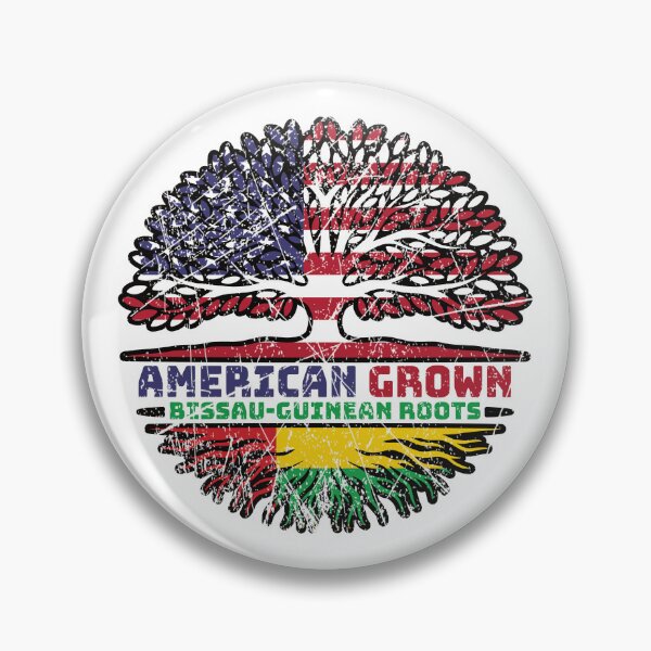 Item preview, Guinea-Bissau Bissau-Guinean American USA Tree Roots Flag designed and sold by FlagX.