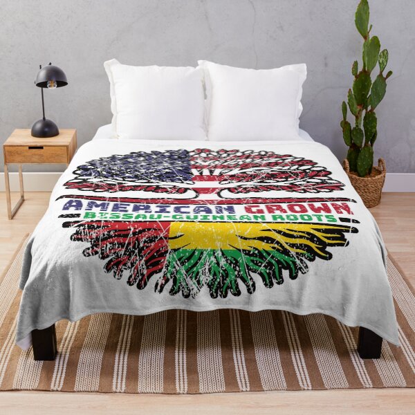 Item preview, Guinea-Bissau Bissau-Guinean American USA Tree Roots Flag designed and sold by FlagX.