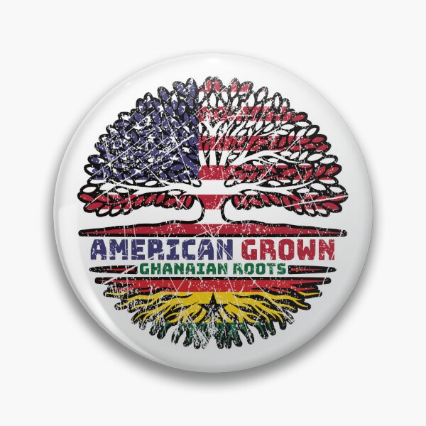 Item preview, Ghana Ghanaian US American USA United States Tree Roots Flag designed and sold by FlagX.