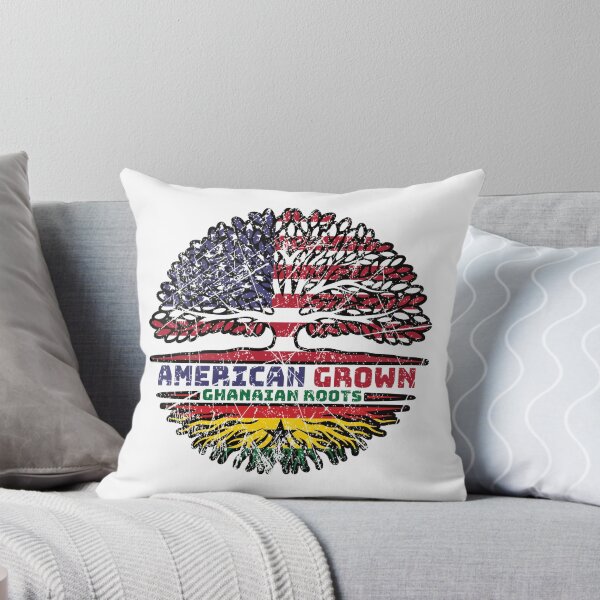 Item preview, Ghana Ghanaian US American USA United States Tree Roots Flag designed and sold by FlagX.
