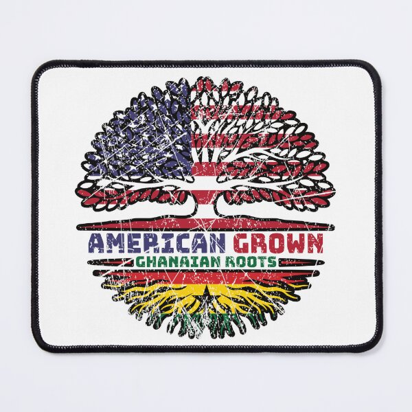 Item preview, Ghana Ghanaian US American USA United States Tree Roots Flag designed and sold by FlagX.
