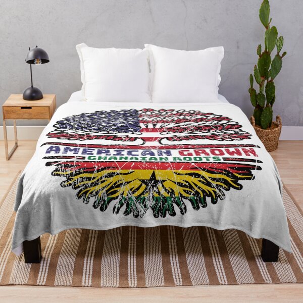 Item preview, Ghana Ghanaian US American USA United States Tree Roots Flag designed and sold by FlagX.