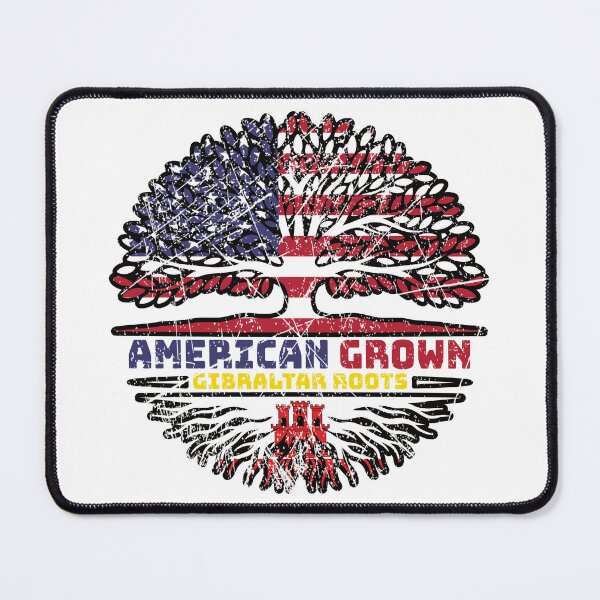 Item preview, Gibraltar Gibraltarian US American USA United States Tree Roots Flag designed and sold by FlagX.