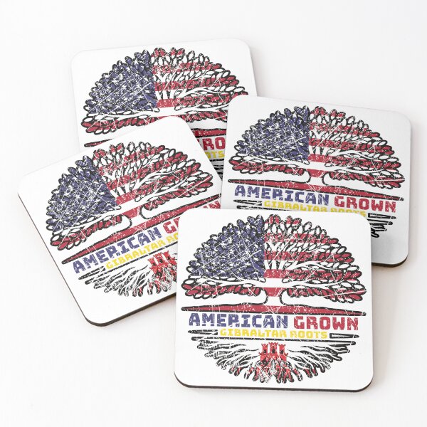 Item preview, Gibraltar Gibraltarian US American USA United States Tree Roots Flag designed and sold by FlagX.