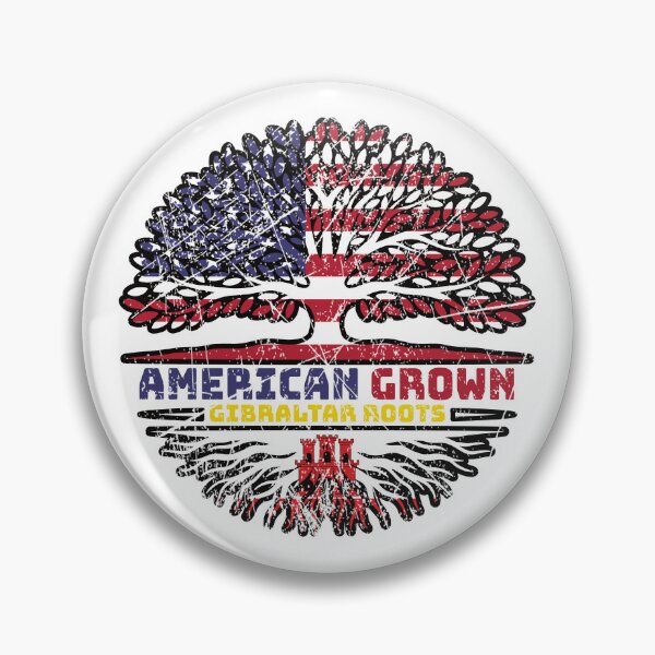 Item preview, Gibraltar Gibraltarian US American USA United States Tree Roots Flag designed and sold by FlagX.