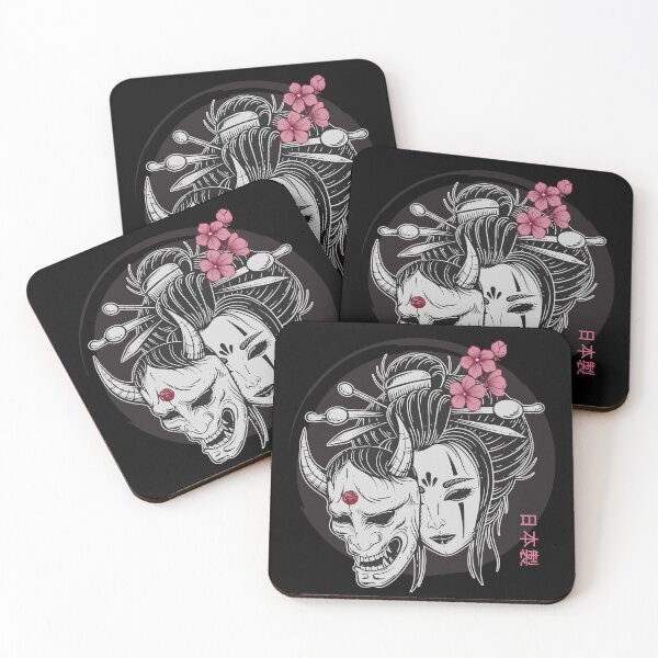 Item preview, Oni Demon mask Geisha designed and sold by MonochromeEcho.