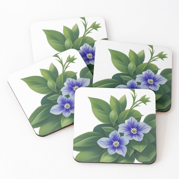 Item preview, Vinca plant flowers art designed and sold by Ponted.