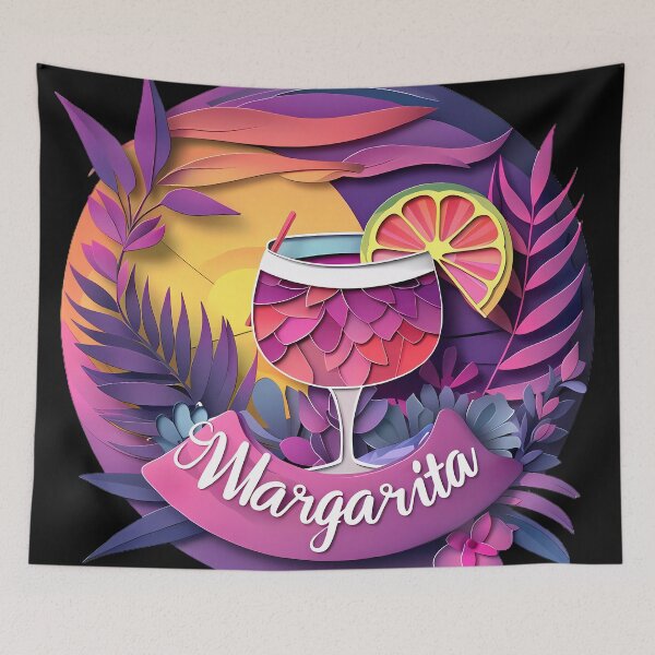 Item preview, "Fresh Slice: Margarita in a Layered Paper Cut" designed and sold by Art-Vortex-fr.