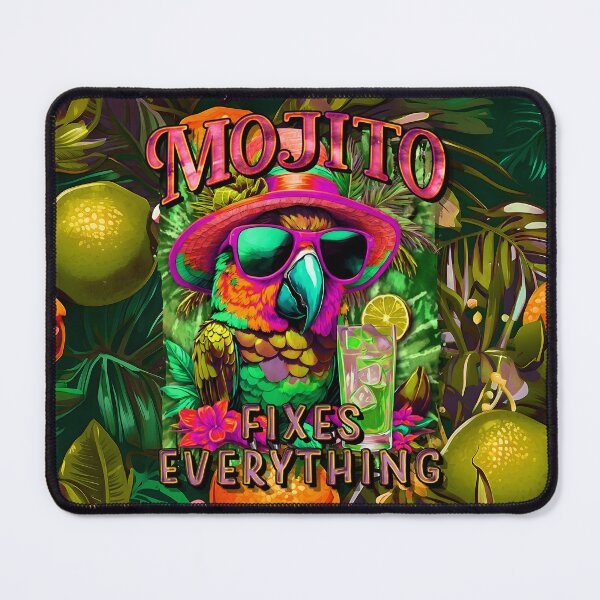 Item preview, Mojito Fixes Everything Tropical Parrot Cocktail designed and sold by MindWave THC.