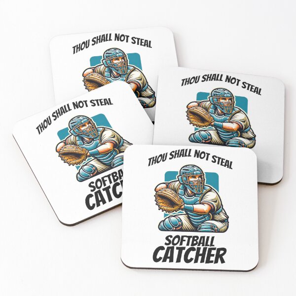 Item preview, Softball Catcher designed and sold by Belarte.shop.