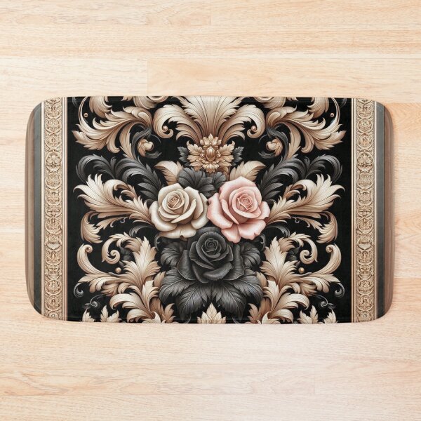 Item preview, Tan & Black Baroque With Roses designed and sold by DesignsByPrnces.