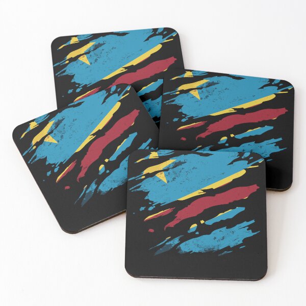 Item preview, Congo - national flag, scratches, cracks designed and sold by Mohja-Design.