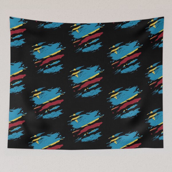 Item preview, Congo - national flag, scratches, cracks designed and sold by Mohja-Design.