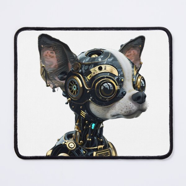 Item preview, Chihuahua Dog Hybrid Robot Cyborg SciFi Science Fiction AI designed and sold by Lumora.Studio.