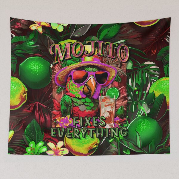 Item preview, Mojito Fixes Everything Tropical Parrot Cocktail designed and sold by MindWave THC.