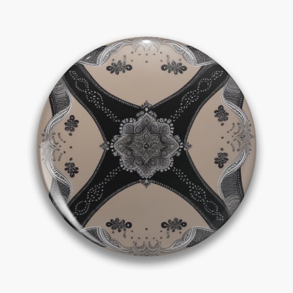 Item preview, RogerPattern - "Chic Elegance: Café au Lait Bandana Print" designed and sold by RogerPattern.