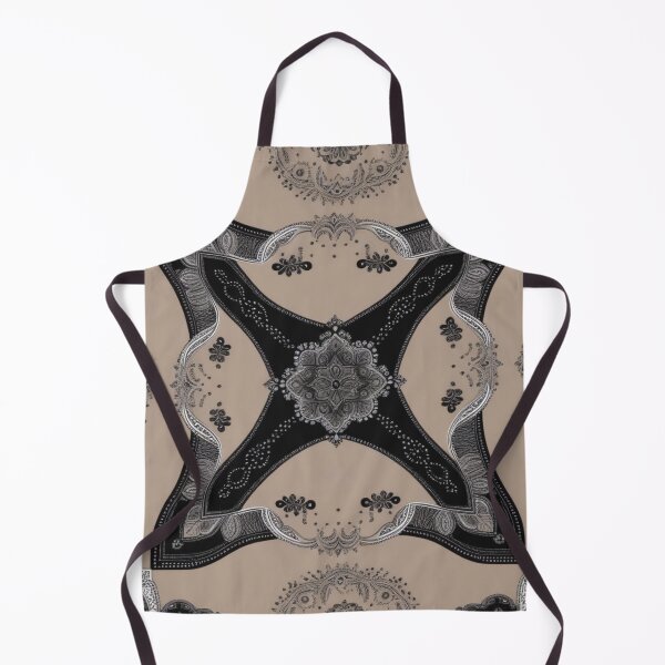 Aperçu de l'œuvre RogerPattern - "Élégance Chic : Imprimé Bandana Café au Lait" créée et vendue par RogerPattern.