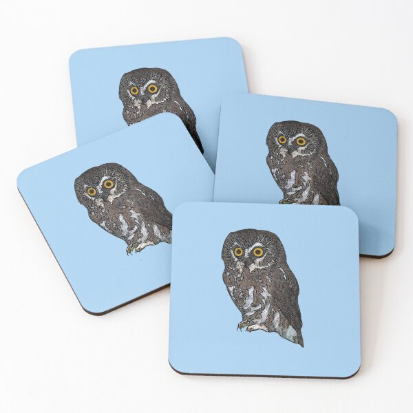 Item preview, Northern Saw-Whet Owl Black Alternate Design  designed and sold by designsasstultd.