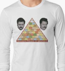Swanson Pyramid of Greatness Long Sleeve T-Shirt