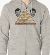 Swanson Pyramid of Greatness Zipped Hoodie