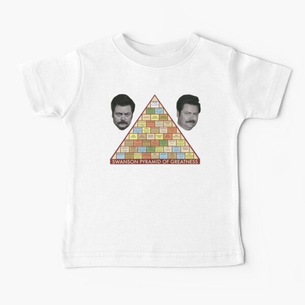 Swanson Pyramid of Greatness Baby T-Shirt