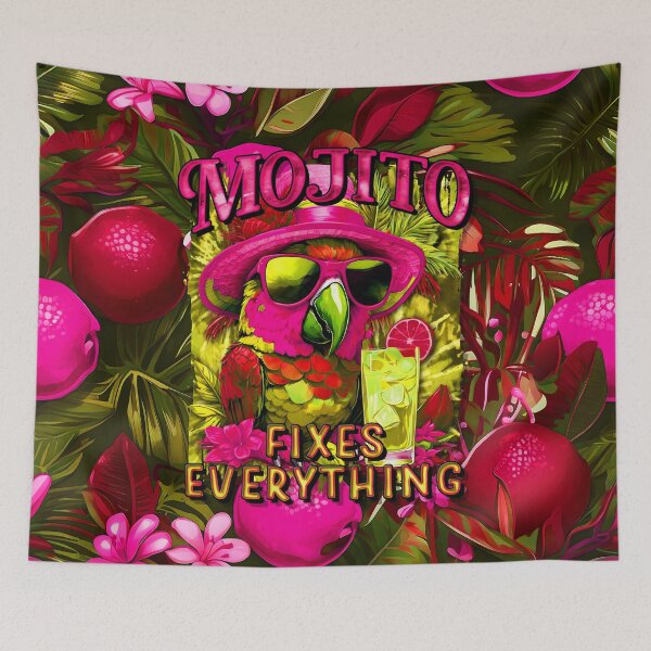 Item preview, Mojito Fixes Everything Tropical Parrot Cocktail designed and sold by MindWave THC.