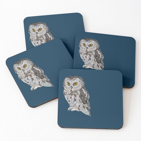 Item preview, Northern Saw-Whet Owl White Alternate Design  designed and sold by designsasstultd.