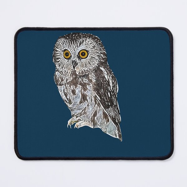 Item preview, Northern Saw-Whet Owl White Alternate Design designed and sold by designsasstultd.