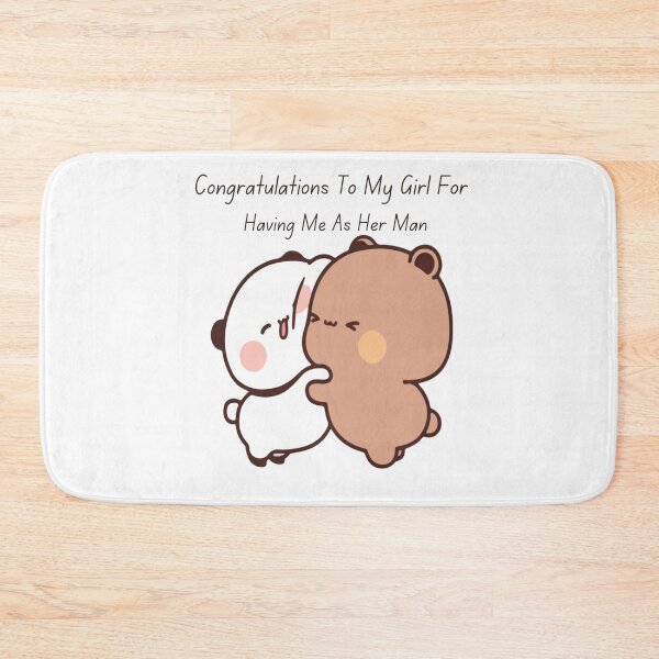 Item preview, Congratulations To My Girl For Having Me As Her Man Bubu Dudu Panda And Brownie Bear Couple 2024 designed and sold by OceanLiveArts.