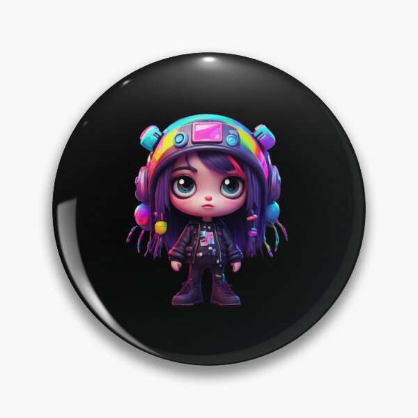Item preview, Cute Cyberpunk Girl, Unique 3d Character designed and sold by Burn-Ego.