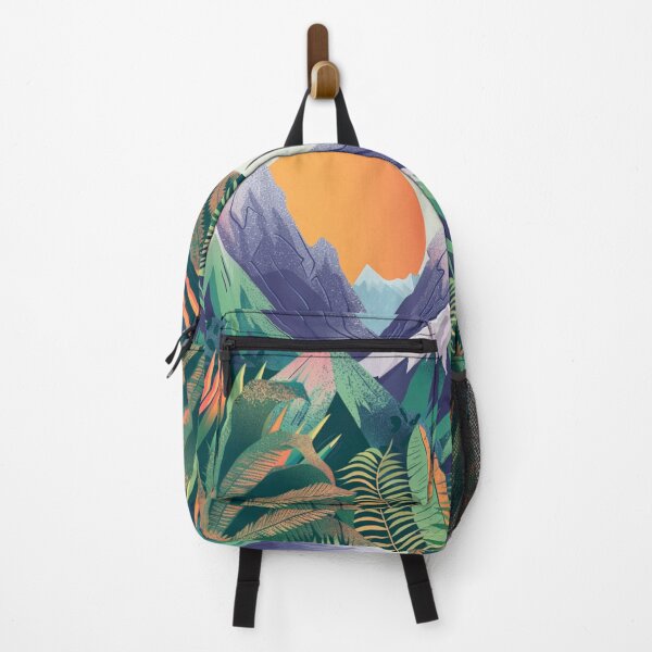 Item preview, Abstract mountain peaks tropical twist Active Outdoors Inspired Art designed and sold by CDC40.