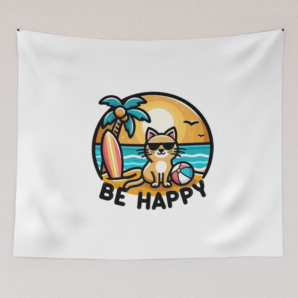Item preview, Happy chilled cat designed and sold by Dannysdesigns80.