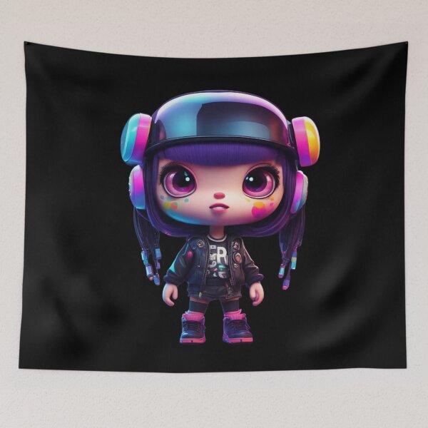 Item preview, Kawaii Cyberpunk Raver Girl, Unique 3d Character designed and sold by Burn-Ego.
