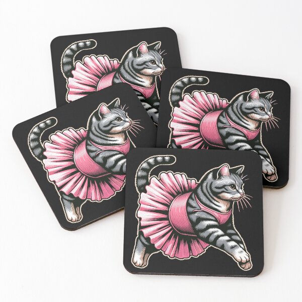 Item preview, Cute Cat in Tutu Ballet Dancing Funny Ballet designed and sold by KsuAnn.